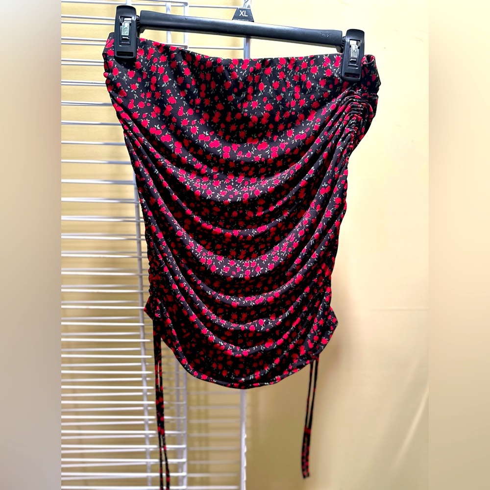 Strapless Rose Top.